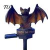 Halloween Yard Art for Path Solar Bat Garden Light, Pathway Waterproof Spooky Creative Holiday Gifts Friends Lighted Sculpture with Stake Lawn