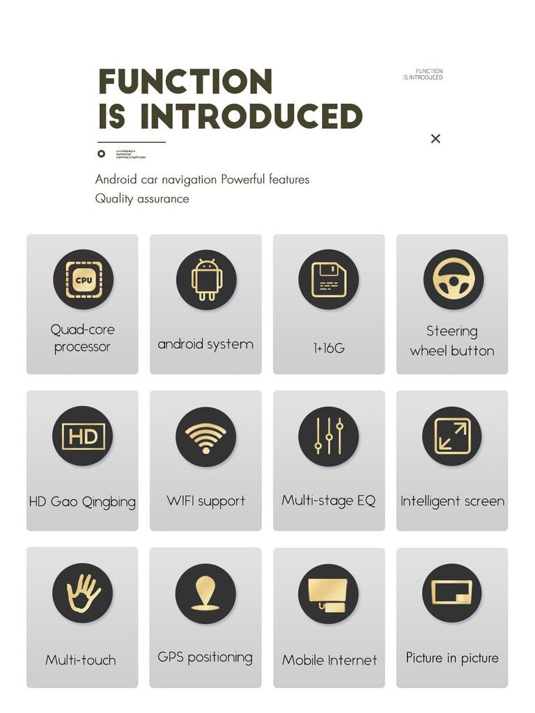 7" Android Car GPS Navigation & Multimedia Bluetooth MP5