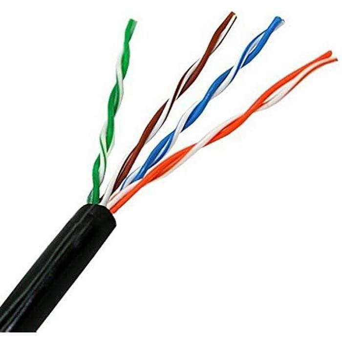 Câble De Réseau Extérieur - AISENS - A133-0212 - 100m - Imperméable - Résistant Aux UV