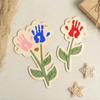 Ornament Mother's Day Plaque Decoration Flower Table Decor DIY Handprint Sign  Shower Gift