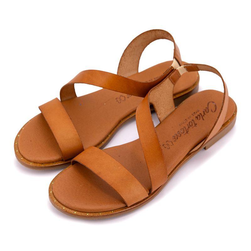 Женские босоножки на плоской подошве с ремешками CARLA TORTOSA