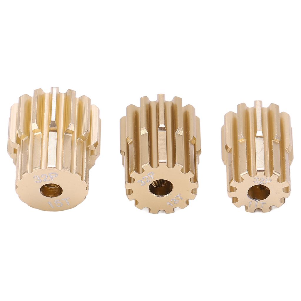 32P 3.17mm Aluminum Alloy Motor Pinion Gear Replacement Accessory for 1 10 RC Car Brushed Brushless Motor#1 (11T, 13T,