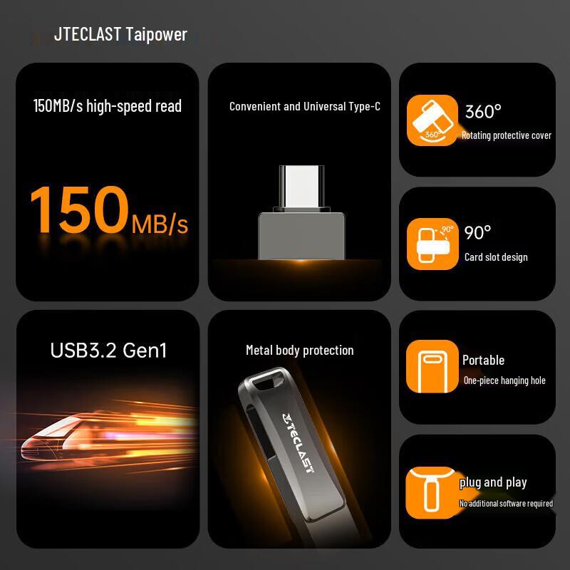 Teclast Xuanwu C Series Type-C USB 3.2 Dual Interface 32GB Flash Drive