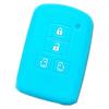 [IKT] Smart Key Silicone Cover for Toyota Cars, 4 Buttons, Both Sides, Sky Blue,