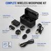 D07 Pro Wireless Lavalier Microphone 2.4GHz Dual TX Mini Clip Mic Noise Reduction for iPhone Android Camera PC Vlog anti-interference Strong signal