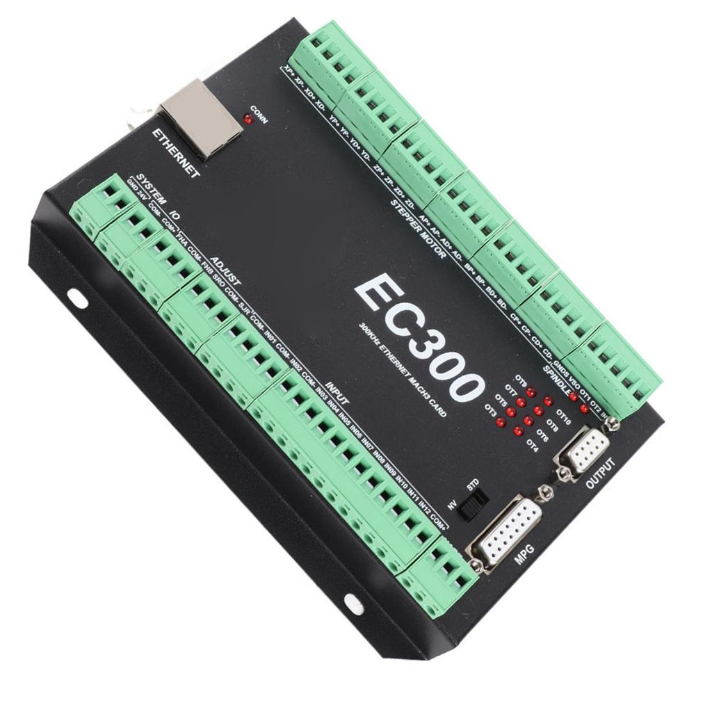 3 6 Axis 300kHz Ethernet CNC Mach3 Motion Controller Control Card Board 24VDC EC300 (3 Axis)