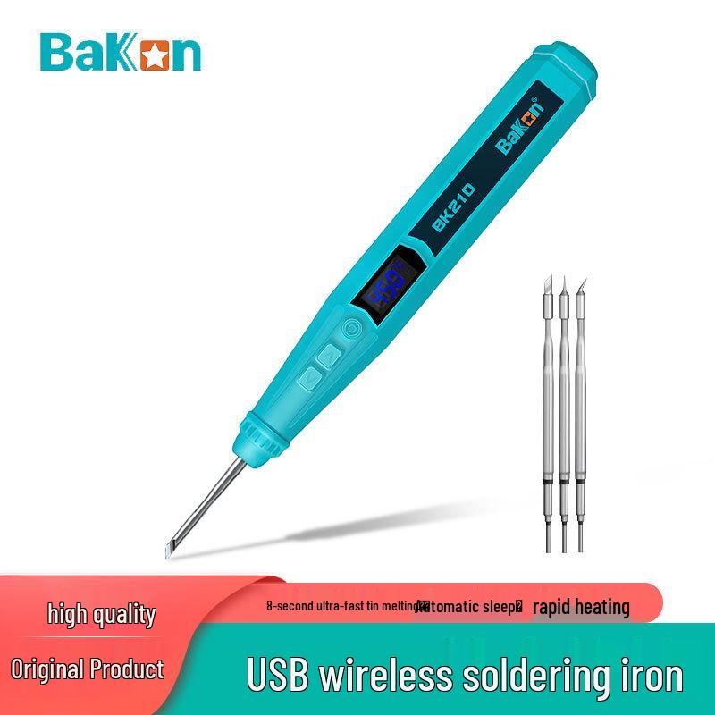 Bakon White Light BK210 Беспроводной мини-паяльник USB – Портативный электрический сварочный маркер с возможностью пайки оловом в быту.