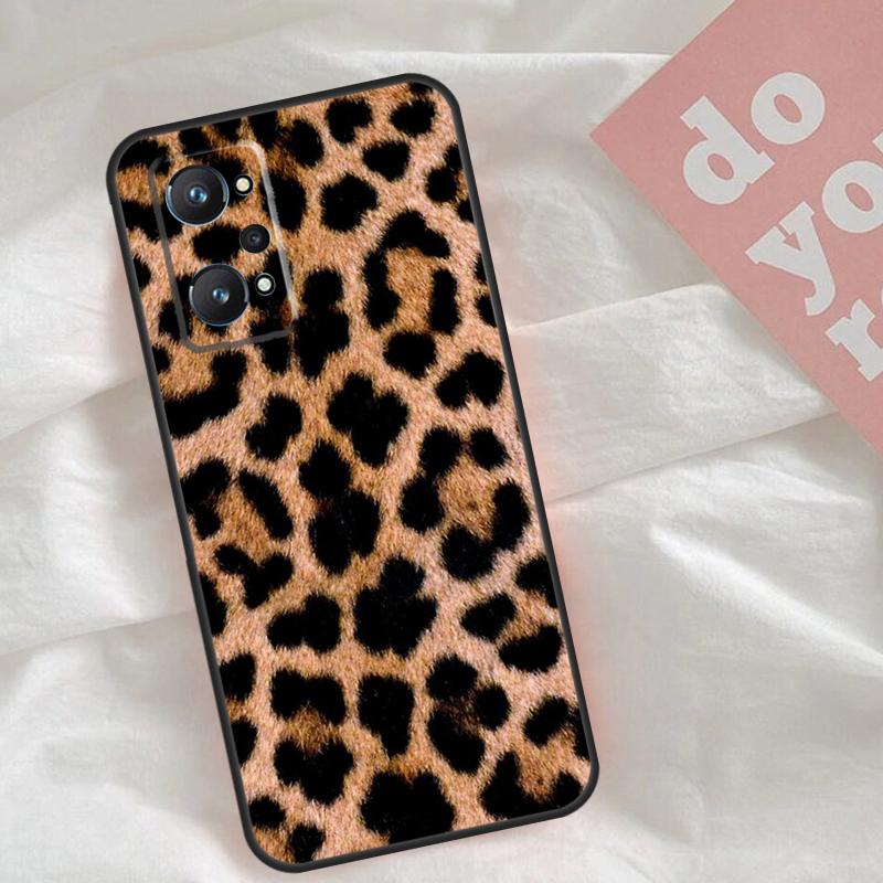 Чехол Леопардовый Бежевый Для Realme GT7 Pro GT6 C75 C65 C67 C61 C53 C55 C51 C35 C63 C71 15 11 12 13 14 Pro Plus