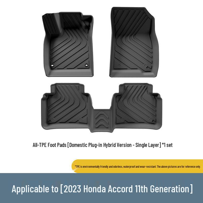 Экологичные напольные коврики и коврик в багажник из ТПЭ для Honda Accord 2023