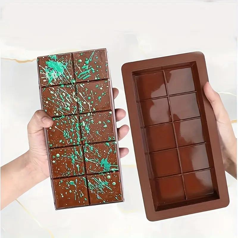 Очень большая силиконовая форма для шоколадных батончиков - без BPA, идеально подходит для приготовления начиненных батончиков и конфет, необходимый кухонный гаджет, формы для шоколада