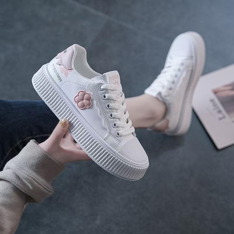 Модные милые симпатичные туфли с круглым носком и плоской подошвой на толстой подошве, кроссовки для отдыха, новый узор, модная обувь для женщин, Zapatos De Mujer