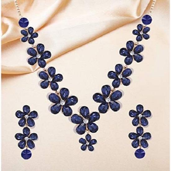 Комплекты украшений для женщин, ожерелье-чокер с кристаллами, комплект украшений с серьгами для девочек/женщин