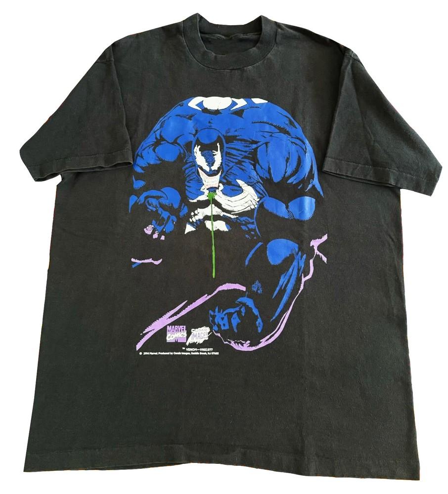 Редкая футболка Venom 1993 Marvel Comics Размеры S-5XL Репринт Новая Унисекс Футболка