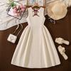 Сладкое детское платье, элегантное платье без рукавов для девочек на весну и лето