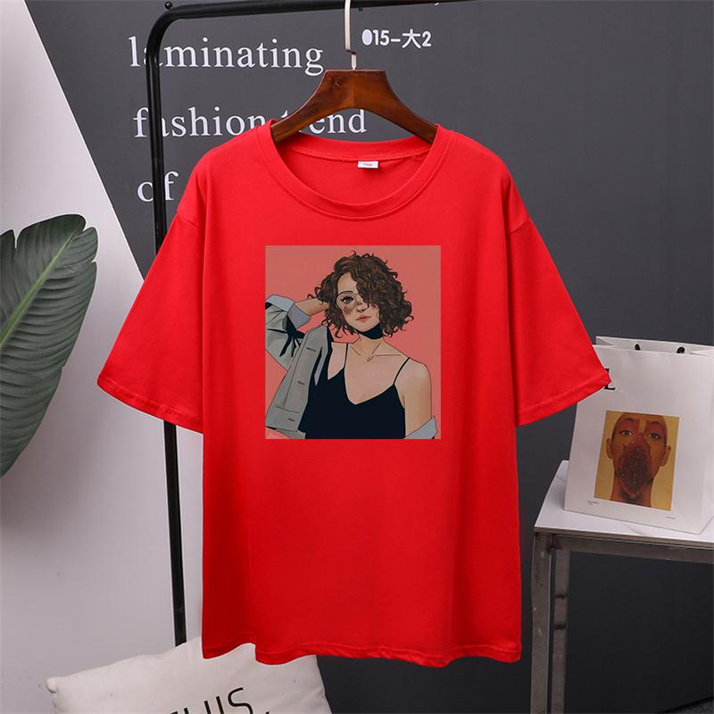 Kawaii графические печатные футболки женские летние большие размеры Harajuku хлопковые футболки оверсайз повседневные с короткими рукавами женский топ