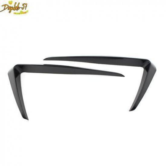 Glossy Black Front Bumper Fog Light Lamp Cover Trim For VW Golf 7 GTI 2013-2016