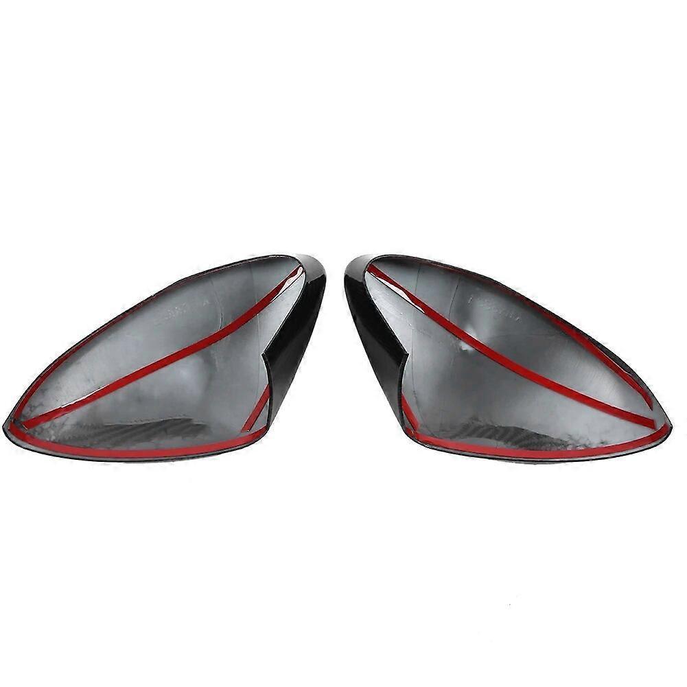 Car Side Rearview Mirror Housing Cap Carbon Fiber Style Fits for Alfa Romeo Stelvio 2017 2018 2019 2020Motor Vehicle Mirrors