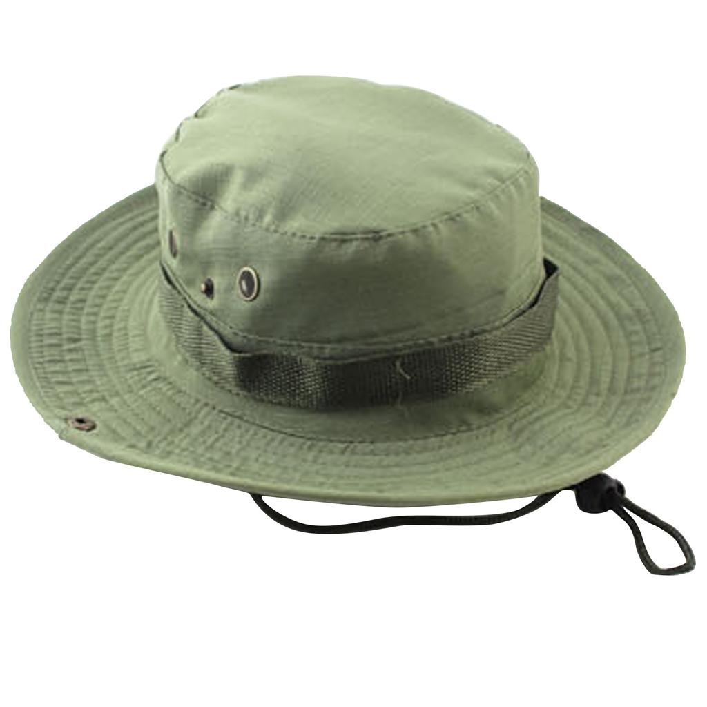 Men's And Women's Outdoor Camping Solid Color Travel Fisherman Sunscreen Hat