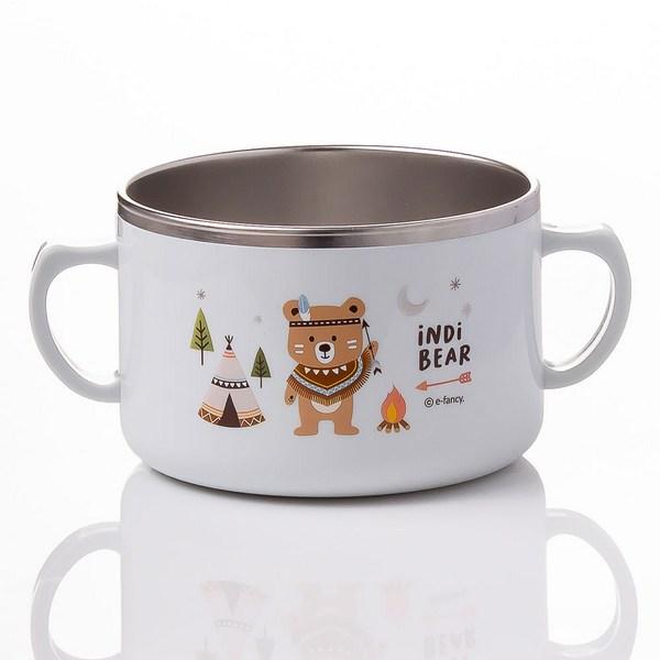 Indie Bear Double Stainless Steel Ambidextrous Ramen Maker, Yellow + Sky, 2 Ramen Makers, Popular Korean Parenting Items