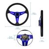 14-дюймовый 350-миллиметровый гоночный низкий руль с кожаным эффектом, универсальный руль для гоночных игр