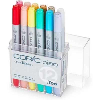 Набор маркеров Copic Ciao для начинающих 12 цветов Многоцветные маркеры для иллюстрации Ручки для рисования