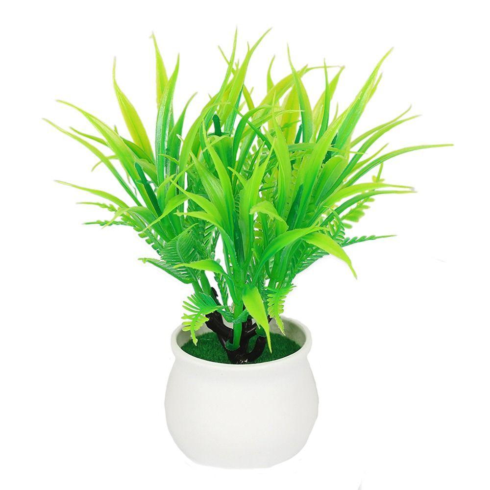 Зеленые реалистичные растения в горшках Алоэ Трава Искусственная трава Подарочные горшки Искусственные растения Бонсай