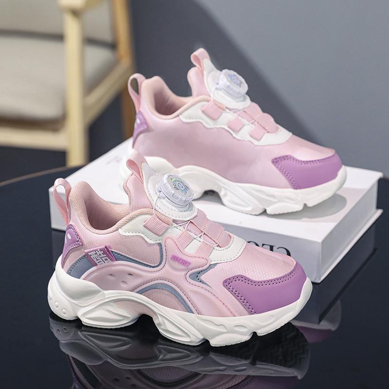 Kids Sneakers Fashionable Boys Sneakers Rotating Buttons Girls Sneakers Kids Platform Sneakers Sneakers for Boys