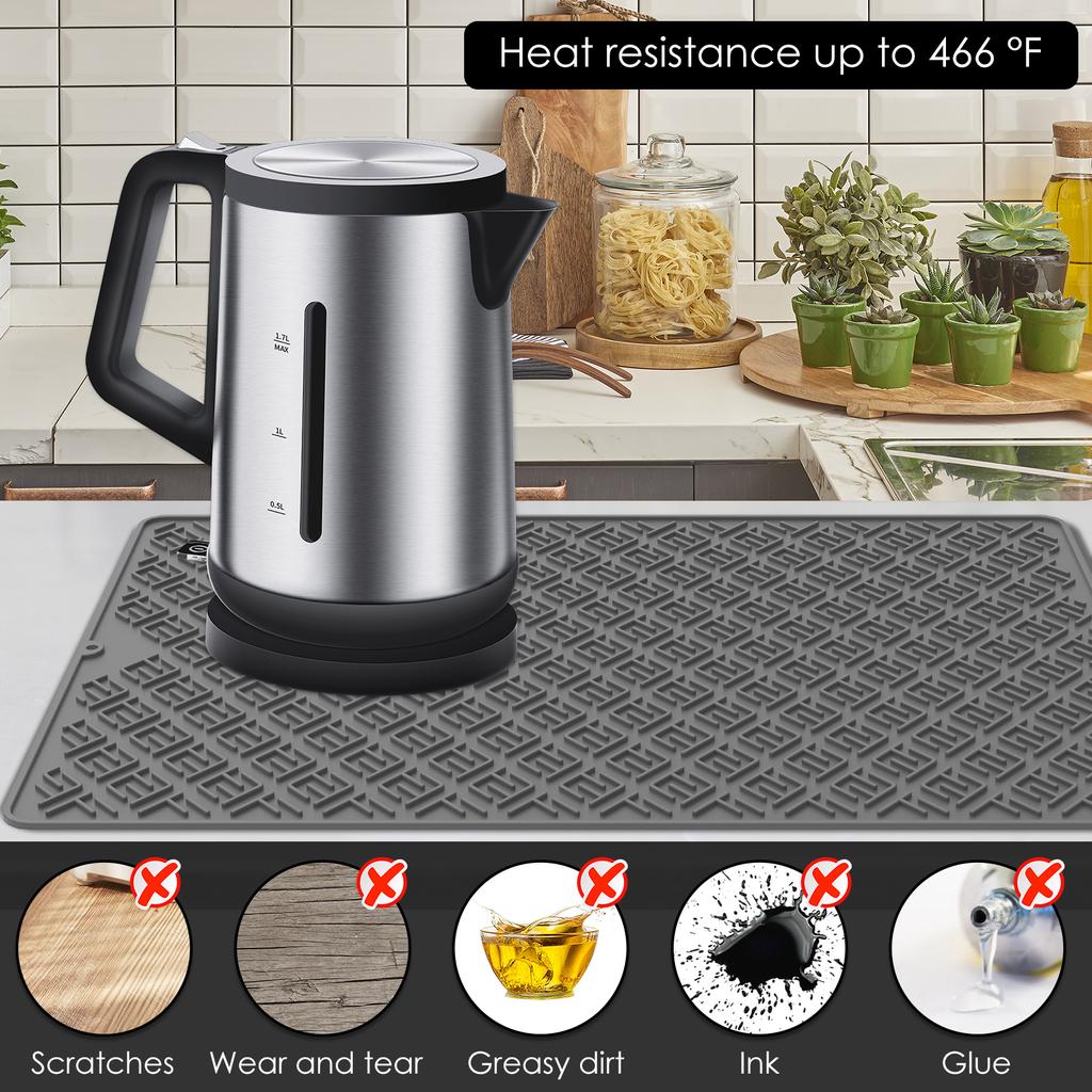 Stove Top Covers Large Size 19.7x27.6in Silicone Stovetop Covers Heat Resistant Electric Stove Cover Mat Dishwasher Safe