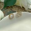 French Gentle Versatile Earrings Daily Sense Tassel Diamond Opal Simple Premium Sense Stud Earrings Women