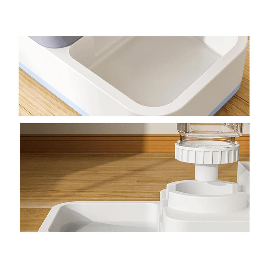 Food and Water Dispenser Set, Gravity Pet Food Feeder, Feeding Drinking