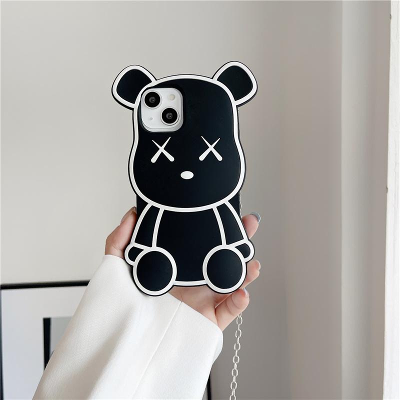 Чехлы для телефонов с милым медведем для iphone 11 12 13 Pro Max 8/7 6 X XR XS Plus