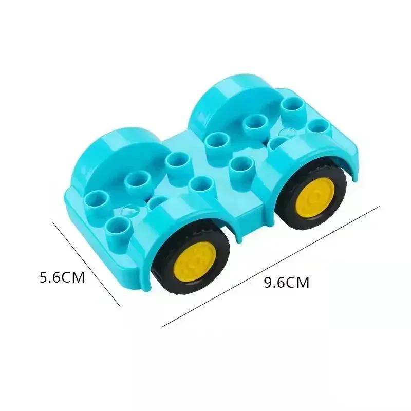 Большие строительные блоки Аксессуары Совместимые Большие кирпичи Дети Дети Грузовик Машина Автобус Серия Городское движение Сборка Развивающая игрушка