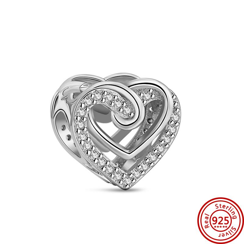 Новый 925 серебро мультфильм пчела ангел мальчик девочка держит сердце сверкающие бусины подходят оригинальный браслет-подвеска женские роскошные ювелирные изделия