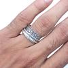 Silver Spinner Ring For Women Four Spinner Ring Fidget Silver Jewelry Ring"10"