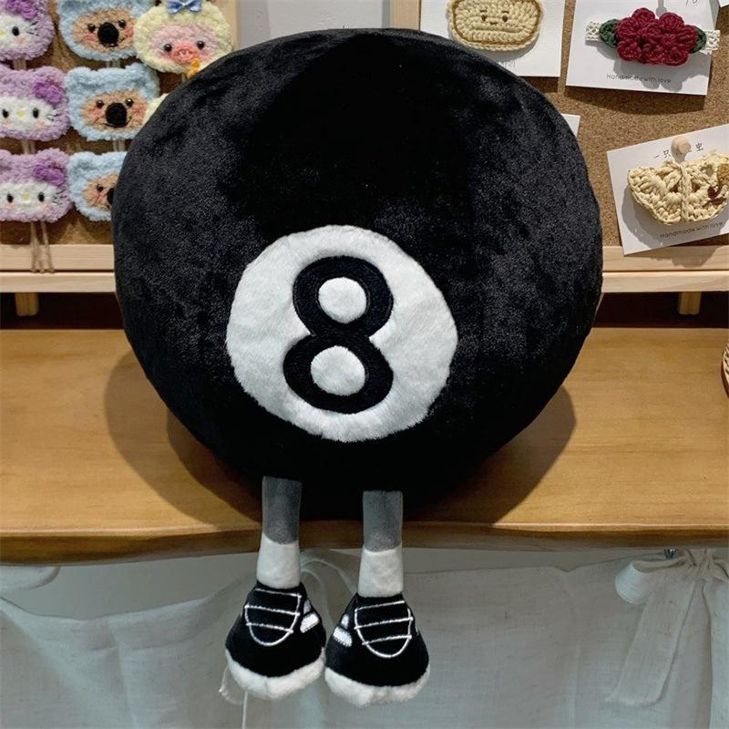 Кукла Fun Billiards Black 8 Кукла Funny Creative Ball Мягкая игрушка Billiards Black 8 Подушка