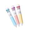 3Pcs Cartoon Multicolored Pen 10-Color-in-1 Writing Pens Retractable Colored Ballpoint Pen for Color Coding Note Taking