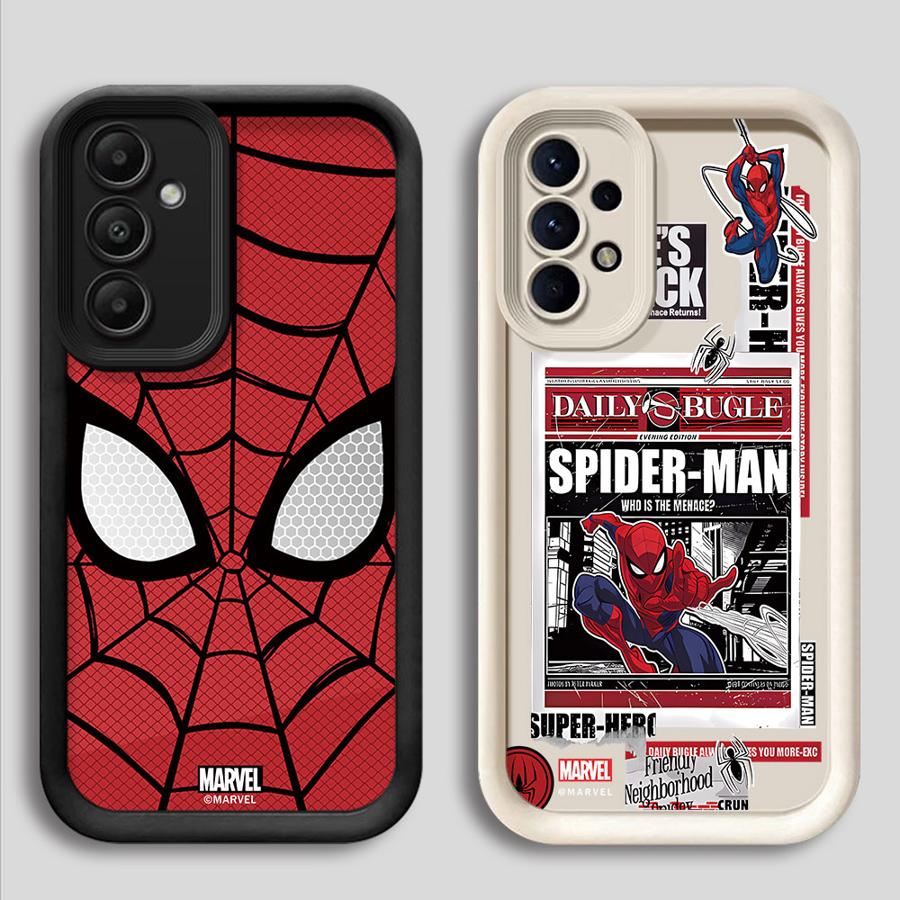 Чехол для телефона Marvel Человек-паук для Samsung Galaxy A06 A72 A71 A52 A53 A15 A35 A73 A54 A25 A51 A55 Мягкий чехол