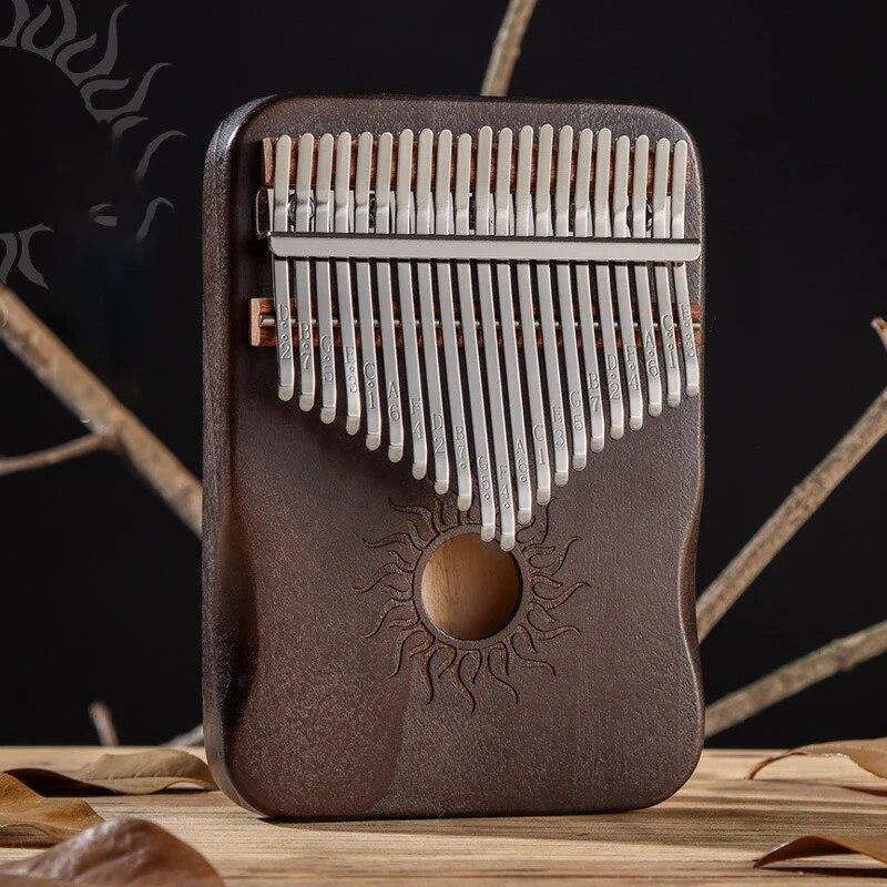 Музыкальный инструмент Hluru Kalimba, 21 клавиша, цельный деревянный клен, Kalimba, 17 клавиш, со звуковым отверстием, Mbira для начинающих