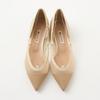 Туфли на низком каблуке, балетки, сделано в 104125200012 [Diana], Япония, бежевый, 24.0см,