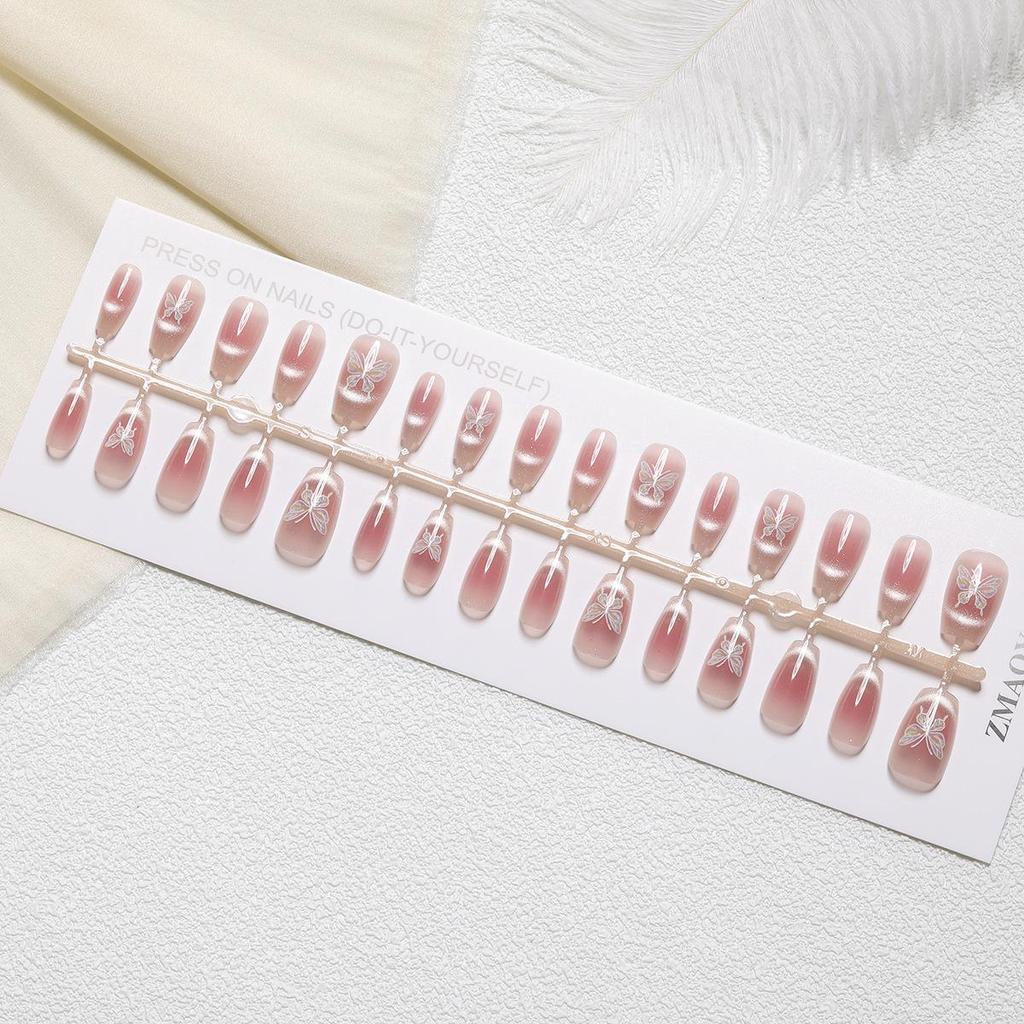 Румяна для ногтей с позолотой «кошачий глаз» — набор из 30 предметов, ручная работа, готовые к использованию размеры XS/S/M