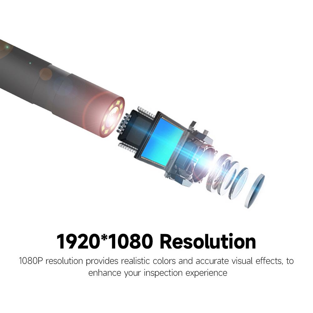 Multifunctional 1080P Industrial Endoscope 4.3 Inch Screen 8mm Camera 8 LED Lights 4cm-500cm Focal