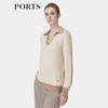 PORTS Women's Cashmere Polo Collar Sweater