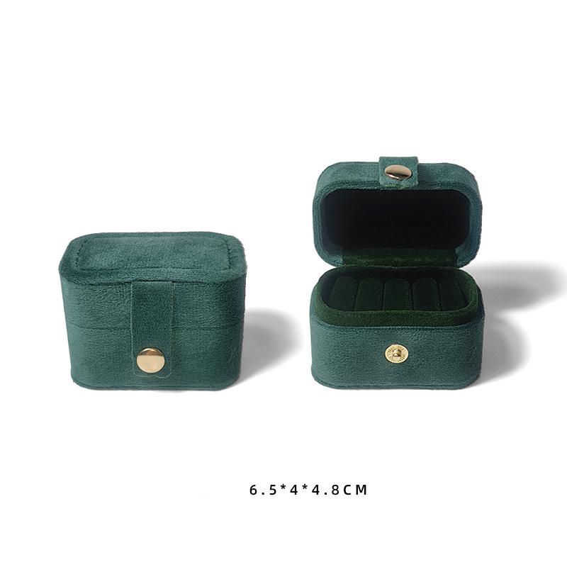 Мини-бархатная шкатулка-органайзер для ювелирных изделий для женщин, переносная дорожная коробка для хранения сережек и колец, витрина для ювелирных изделий