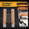 Car LED Daytime Running Light DRL For Ford Edge 2009 2010 2011 2012 2013 2014 Dynamic Turn Signal White Yellow Blue Fog Lamp 12V
