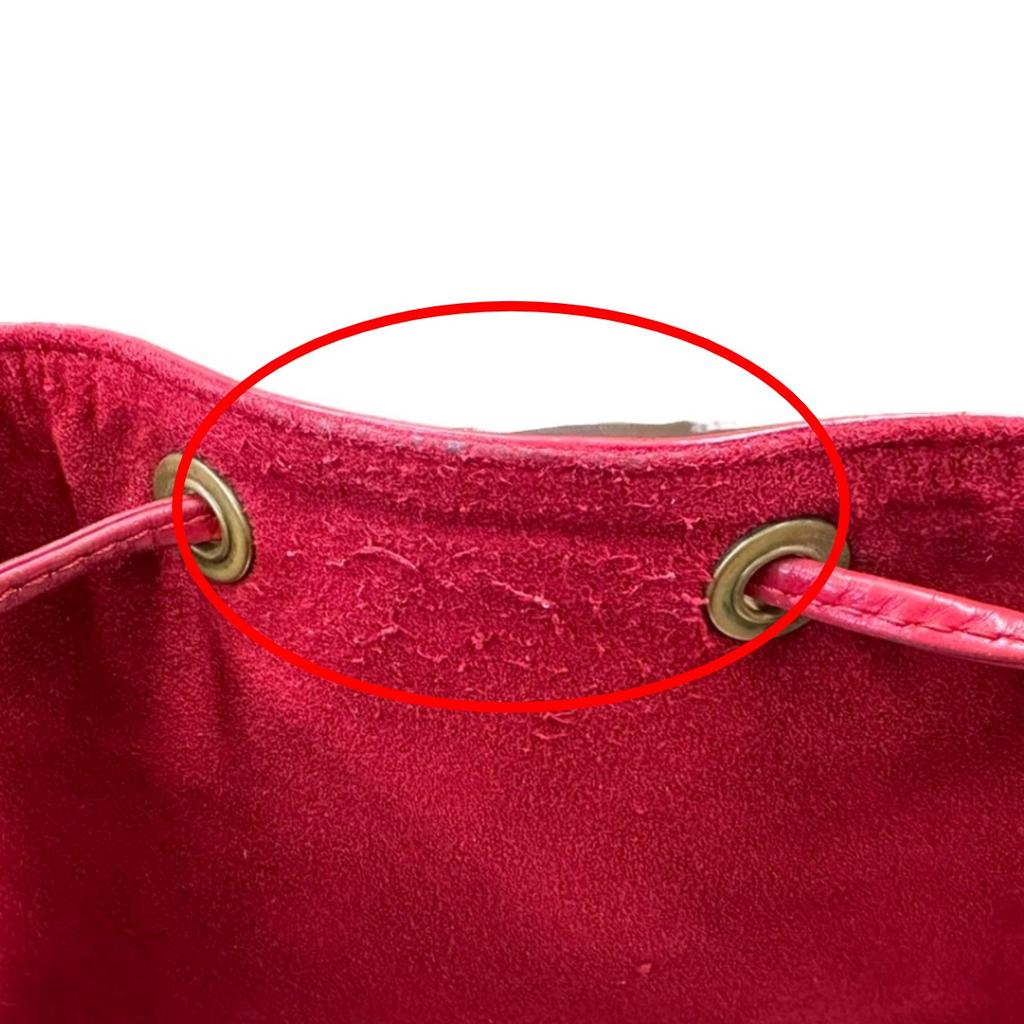 LOUIS VUITTON Epi Petit Noe Shoulder Bag Epi Leather Castarian red Women M44107 Used