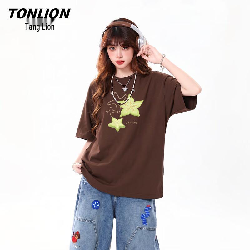 Женская футболка TonLion с принтом фруктов, с коротким рукавом