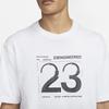 Jordan Мужская футболка с коротким рукавом с принтом 23 Engineered, белые топы DH8914-100