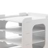 File Storage Rack Desktop Organizer Large Capacity Multi-Layer Partition Design Easy Assembly File Holder