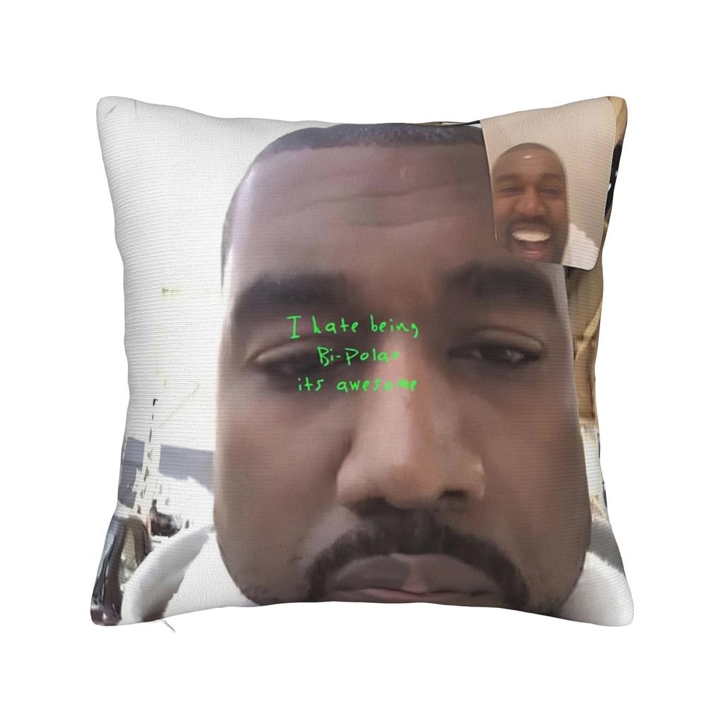 K-kanyes W-wests Забавная Подушка Чехол Аксессуары Мягкая Наволочка Декор Чехол для Подушки-плед Сиденье Разные Размеры