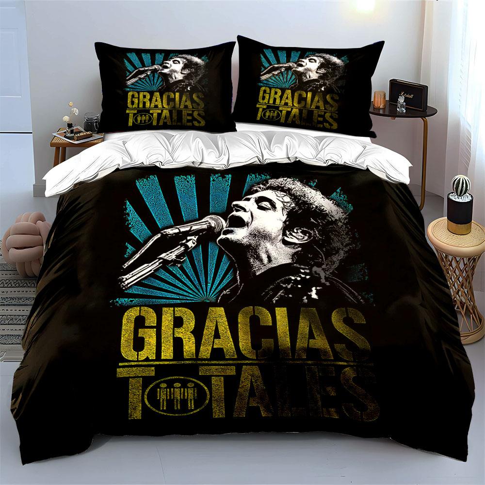 Gracias Totales Band Art Bedding Duvet Cover Set Duvet Cover Pillowcases (1*Duvet Cover 2*Pillowcases, without duvet insert)